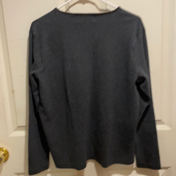 Newton Trading Co xl grey top velvety neckline SALE - Picture 2 of 7